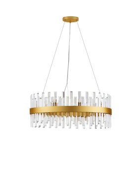 Nova Luce Crown - lampe suspendue - Ø 75 x 150 cm - or satiné