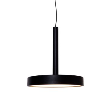Maxlight Ibiza - lampe suspendue - Ø 12 x 130 cm - 8W LED inclus - noir