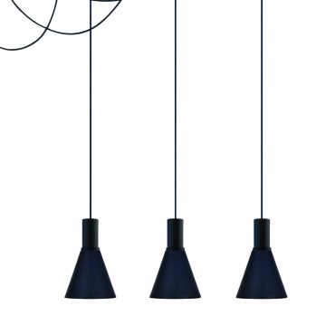 ONE Light E27 Round - lampe suspendue - Ø 15,3 x 22,8 cm - noir