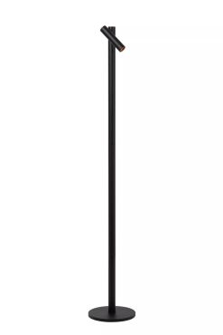 Lucide Antrim - Lampe de lecture rechargeable - 3 x 20 x 120 cm - 2,2W LED dimmable inclus - IP54 - Avec station de recharge sans fil - noir