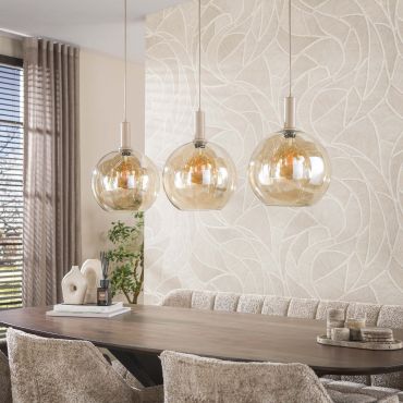 Vico Sfera - lampe suspendue - 95 x 9 x 150 cm - beige