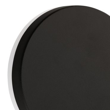 Nova Luce Suite - applique d'extérieur - Ø 15 x 5 cm - 10W LED inclus - IP54 - noir