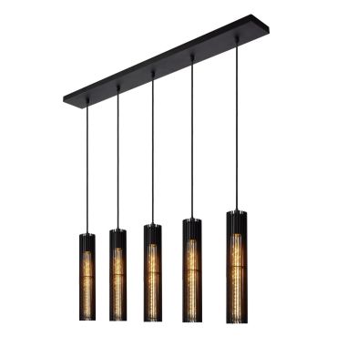 Lucide Lionel - lampe suspendue - 100 x 11 x 180 cm - noir