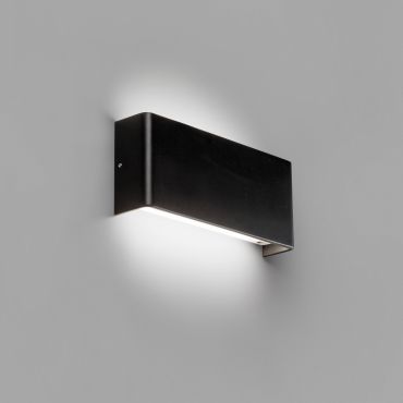 Faro Nash - applique murale - 21 x 4 x 9 cm - 8W LED inclus - noir mat