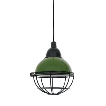 Faro Claire - lampe suspendue - Ø 16,5 x 14 cm - vert brillant