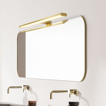 Searchlight Kos - applique murale en saillie - 60 x 5 cm - 12W LED inclus - IP44 - or