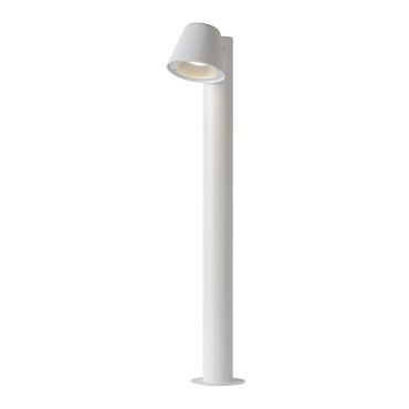 Lucide Dingo - lampe de jardin - 20,5 x 70 x 11 cm - 5W dimmable LED inclus - IP44 - blanc