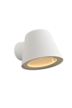 Lucide Dingo - applique murale extérieure - 11,5 x 14,5 x 11 cm - 5W LED dimmable inclus - blanc