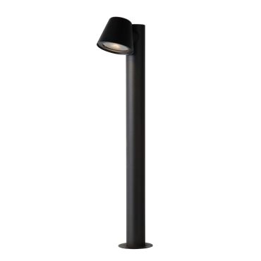 Lucide Dingo - lampe de jardin - 20,5 x 70 x 11 cm - 5W dimmable LED inclus - IP44 - anthracite