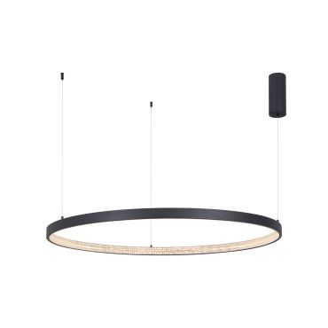 Nova Luce Preston - lampe suspendue - Ø 110 x 120 cm - 60W dimmable LED inclus - sand black