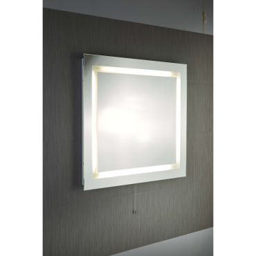 Searchlight Miroirs de salle de bain - miroir avec éclairage - 70 x 65 cm - 10W LED inclus - IP44 - blanc