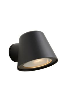 Lucide Dingo - applique murale extérieure - 11,5 x 14,5 x 11 cm - 5W LED dimmable inclus - IP44 - anthracite