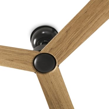 Faro Marine M - ventilateur de plafond pour extérieur - Ø 125 cm - IP44 - brun et motif chêne