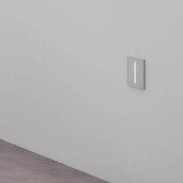 Nova Luce Aizen - applique encastrée - 7 x 6,5 x 5,6 cm - 3W LED inclus - IP65 - blanc sablé