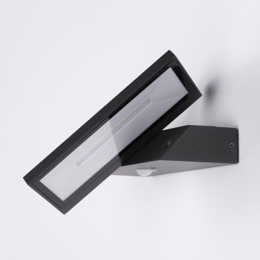 Nova Luce Prim - applique solaire extérieure avec détecteur de mouvement - 18 x 3,5 x 17,5 cm - 2W LED inclus - IP65 - anthracite foncé