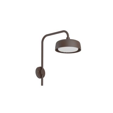 VK Lighting Jade - applique murale d'extérieur - Ø 15 x 30,6 cm - 8W LED inclus - IP65 - brun rouille