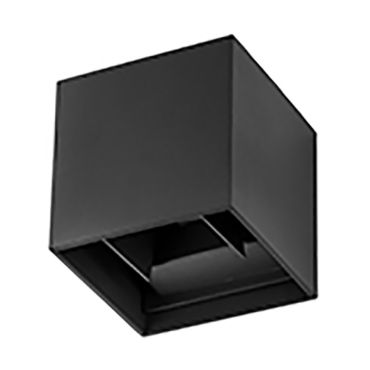 Nova Luce Como - applique murale extérieure - 11,2 x 11,2 x 11,2 cm - 2 x LED 3W inclus - IP54 - noir