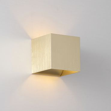 Searchlight Cube - applique murale - 9,7 x 9,7 x 9,7 cm - or