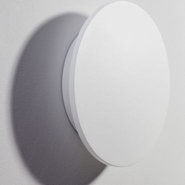 Nova Luce Copper - applique murale extérieure - Ø 24 x 5,6 cm - 12W LED inclus - IP65 - blanc