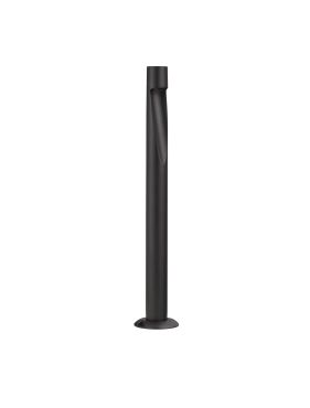 Nova Luce Nooi - lampe de jardin - Ø 10,5 x 60 cm - 6W LED inclus - IP65 - anthracite foncé