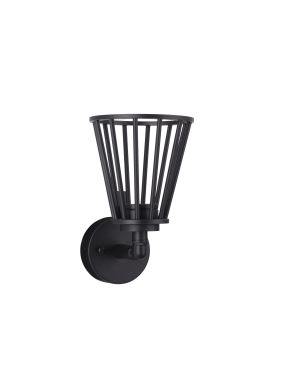 Nova Luce Carina - applique murale extérieure - Ø 18 x 150 cm - 6W LED inclus - IP65 - noir sablé