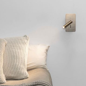 Faro Suau - applique murale avec interrupteur - 9,5 x 14 x 17 cm - 3W LED inclus - bronze