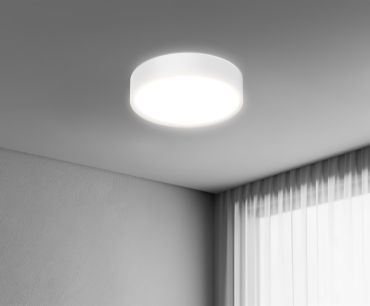 Century Italia Blanca Luxe - plafonnier - Ø 40 x 7 cm - 24W LED inclus - blanc