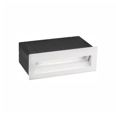 Nova Luce Krypton - applique encastrée - 13,5 x 8 x 5,5 cm - 3W LED inclus - IP54 - blanc