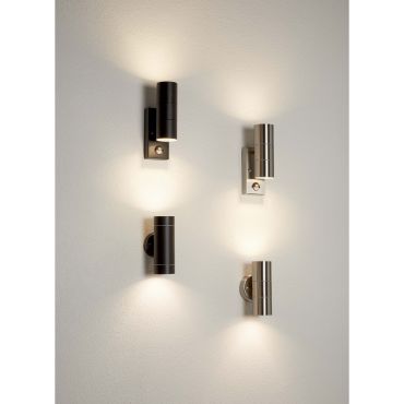 Searchlight Slapton - applique murale extérieure - 6 x 16 cm - IP44 - acier inoxydable
