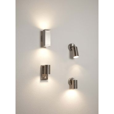 Searchlight Chard - Applique d'extérieur - 6 x 11,6 cm - 3W LED inclus - IP44 - acier inoxydable