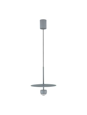 Nova Luce Edem - lampe suspendue - Ø 30 x 217 cm - 8W LED inclus - bleu gris