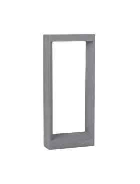Nova Luce Cairo - lampe de jardin - 28 x 65 x 10 cm - 8W LED inclus - IP65 - gris
