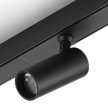 Faro Neso Slim Hole - spot pour rail magnétique - 5 x 14 x 8,3 cm - LED 10W incl. - noir