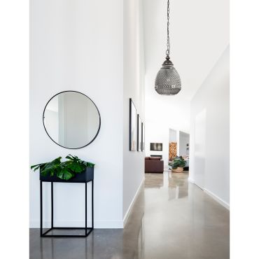 Nova Luce Toulon - lampe suspendue - Ø 27 x 120 cm - gris