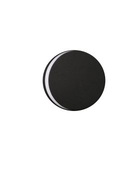 Nova Luce Oono - applique murale extérieure - Ø 14,5 x 4,7 cm - 11W LED inclus - IP65 - anthracite foncé