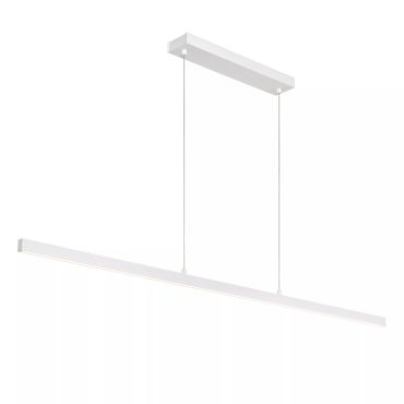Lucide Sigma - lampe suspendue - 147,7 x 8,2 x 150 cm - 36W LED dimmable inclus - blanc