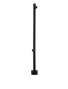 Nova Luce Lord - lampe de jardin - Ø 8 x 90 cm - 8W LED inclus - IP65 - noir sablé