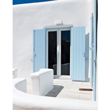 Nova Luce Keen - applique murale extérieure - 18 x 9 x 9 cm - 12W LED inclus - IP65 - blanc