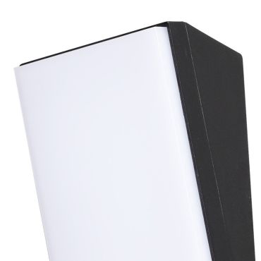 Nova Luce Keen - applique d'extérieur - 9 x 7 x 18 cm - 12W LED inclus - IP65 - noir