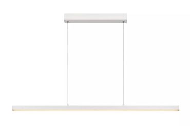 Lucide Sigma - lampe suspendue - 118,5 x 8,2 x 150 cm - 30W LED dimmable inclus - blanc