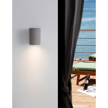 Nova Luce Lido - applique d'extérieur - 8,6 x 10 x 12 cm - IP65 - gris