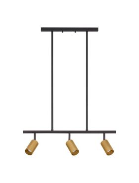 Nova Luce Pogno - suspension - 72 x 87,5 cm - noir et or