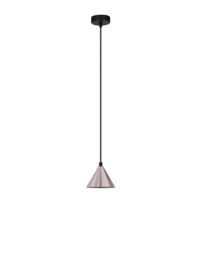 Nova Luce Conico - lampe suspendue - Ø 11,6 x 200 cm - marron et noir