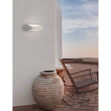 Nova Luce Mile - applique d'extérieur - 18 x 11,5 x 7,5 cm - 9W LED inclus - IP54 - blanc