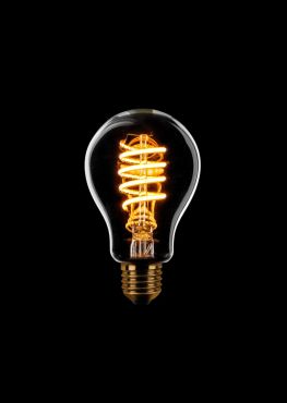 ETH Standard Spiral LED Filament - E27 - gradation à 3 niveaux - 7W - 2200K - transparent