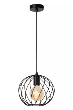 Lucide Danza - lampe suspendue - Ø 25 x 150 cm - noir