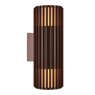 Nordlux Aludra N - applique murale extérieure - 12,4 x 33,7 x 17,4 cm - IP54 - brun