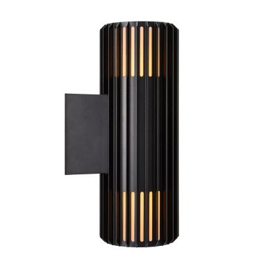 Nordlux Aludra N - applique murale extérieure - 12,4 x 33,7 x 17,4 cm - IP54 - noir