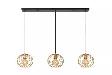 Lucide Danza - lampe suspendue - 130 x 25 x 150 cm - or