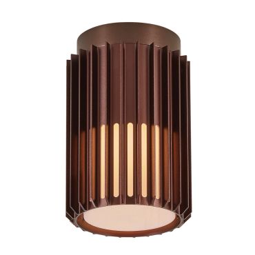 Nordlux Aludra N - plafonnier d'extérieur - Ø 12,4 x 18,8 cm - IP54 - brun